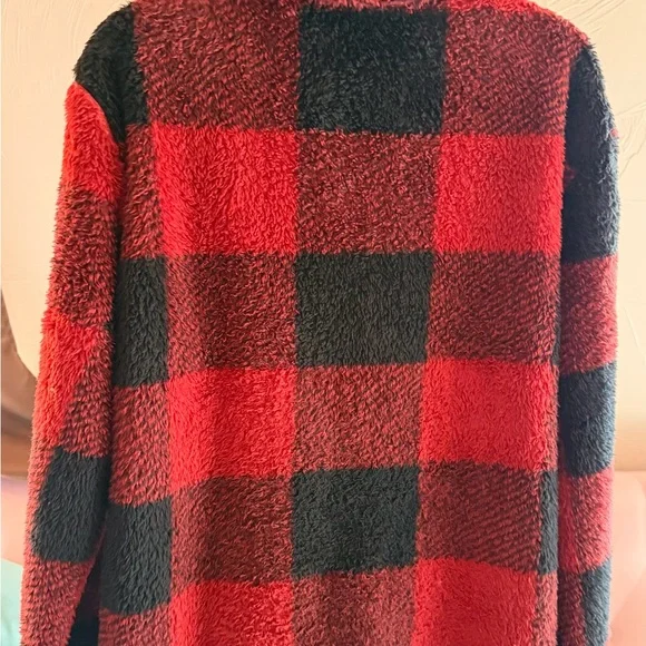 Red and Black Plaid Fleece Stillwater Supply Jacket - Picture 4 of 7